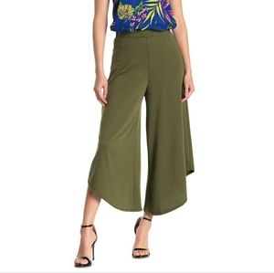High Waist Wide Leg Crop Pants